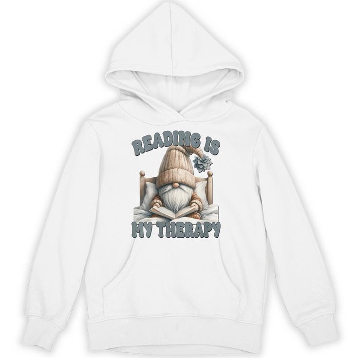 Women's Book Reader Accessories For Teacher Reading Is My Therapy Unisex Hoodie