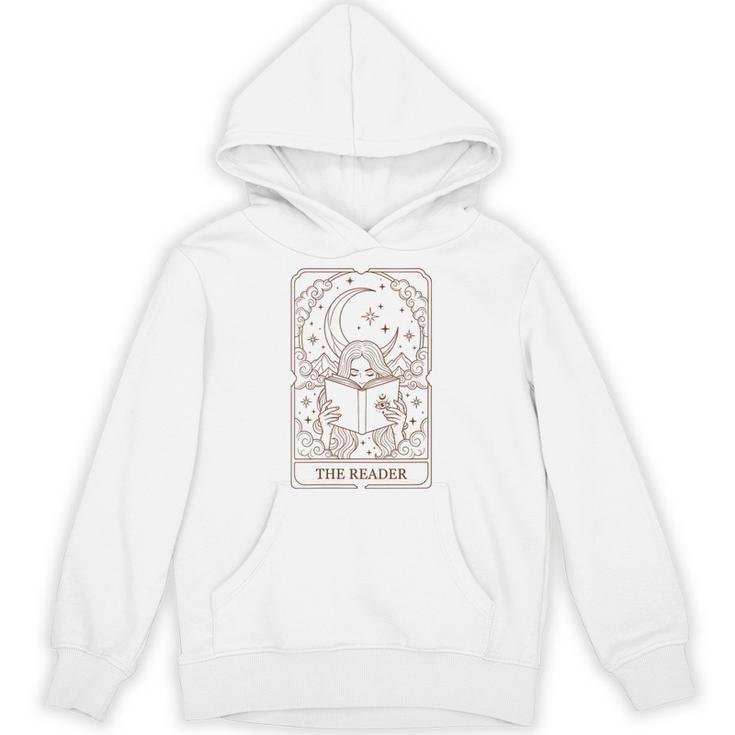 Women's Reading Squad Book Lover Bookish The Reader Tarot Card Unisex Hoodie
