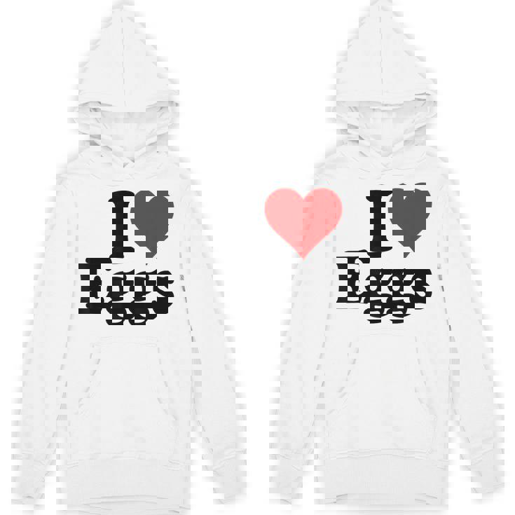 アイラブエッグアイハートエッグ パーカー