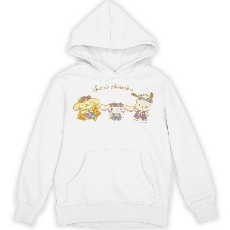 キッズ ポムポムプリン ポチャッコ シナモロール ポーズ パーカー
