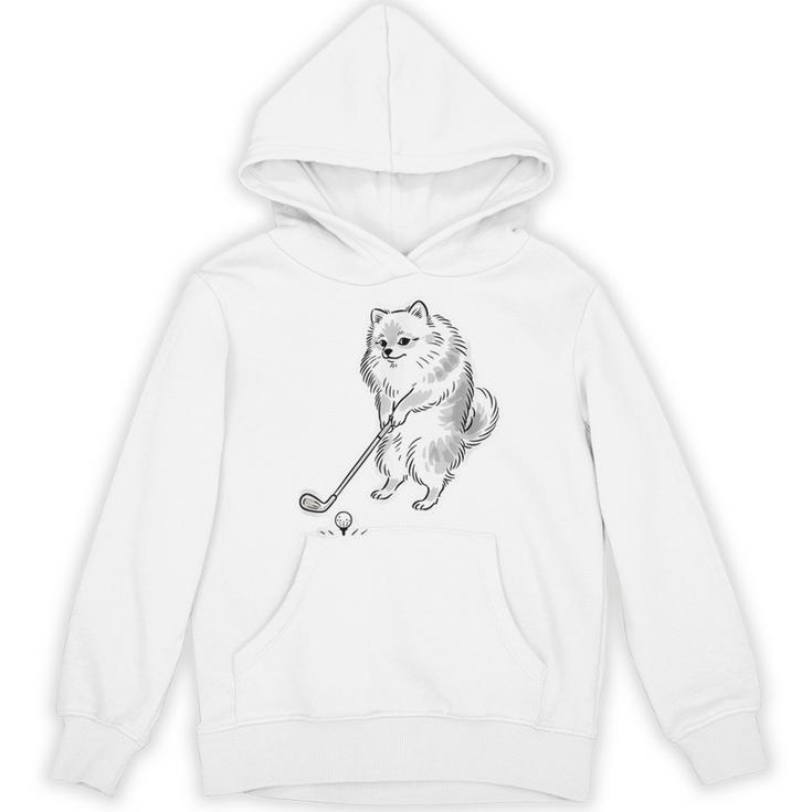 ゴルフ ポメラニアン グッズ おもしろ 犬 面白い 笑える 和風 パーカー