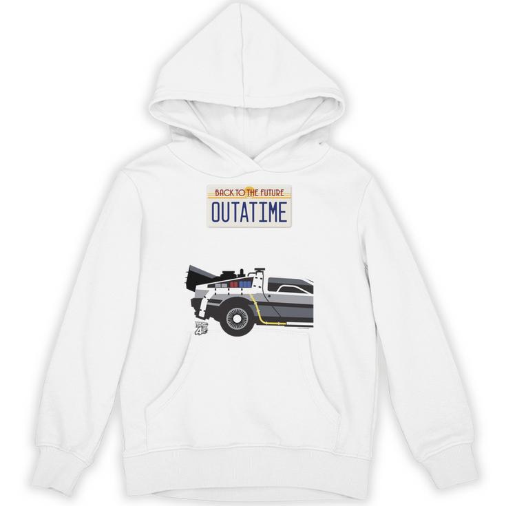 バック・トゥ・ザ・フューチャー Outatime ナンバープレート 長袖tシャツ パーカー
