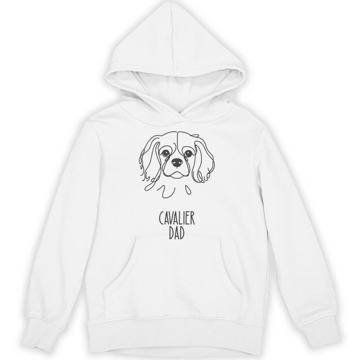 ラインアートベストドッグダッドメンズ-キャバリア 長袖tシャツ パーカー