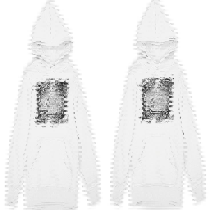 ヴィンテージ イルミナティ オールシーイング アイ ダラー フリーメイソン パーカー