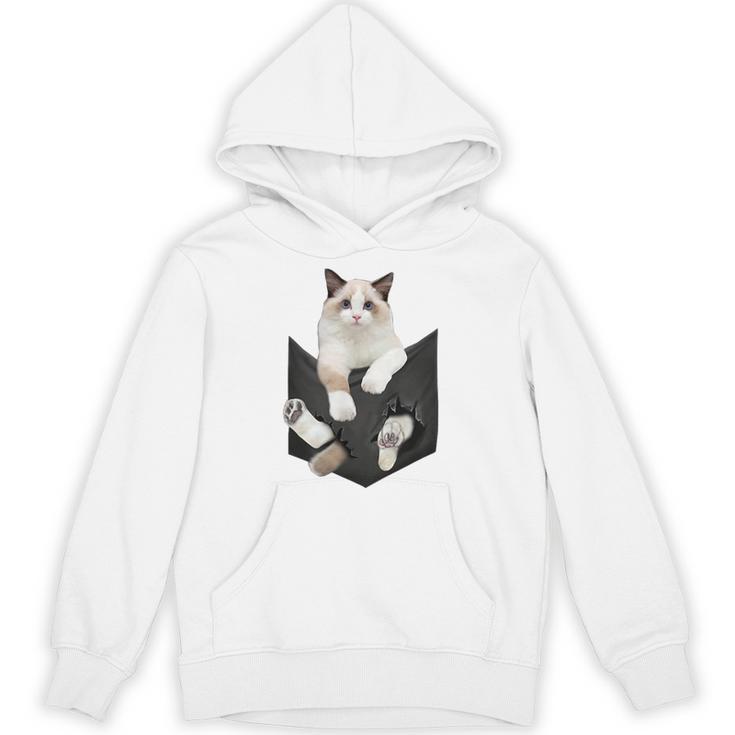 猫好き ラグドール 猫 ポケット入り パーカー