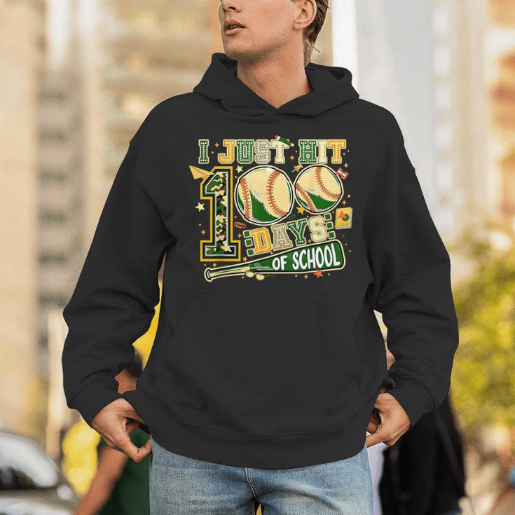 100 Days Of School Baseball I Just Hit 100 Days Boy COUNSELO Unisex Hoodie 100 Days Of School Baseball I Just Hit 100 Days Boy COUNSELO Unisex Hoodie