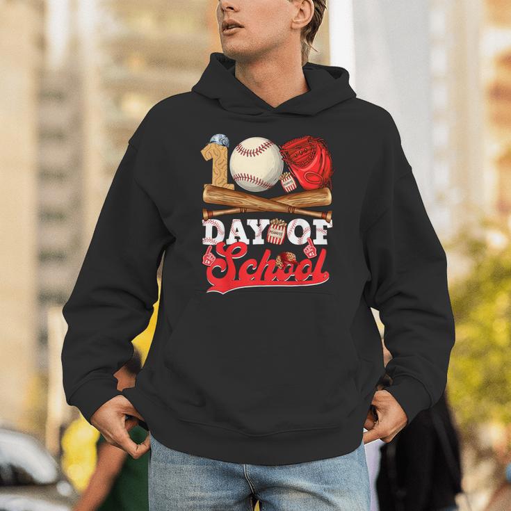 100 Days Of School Baseball Player Sports Game Teacher Kid Unisex Hoodie 100 Days Of School Baseball Player Sports Game Teacher Kid Unisex Hoodie
