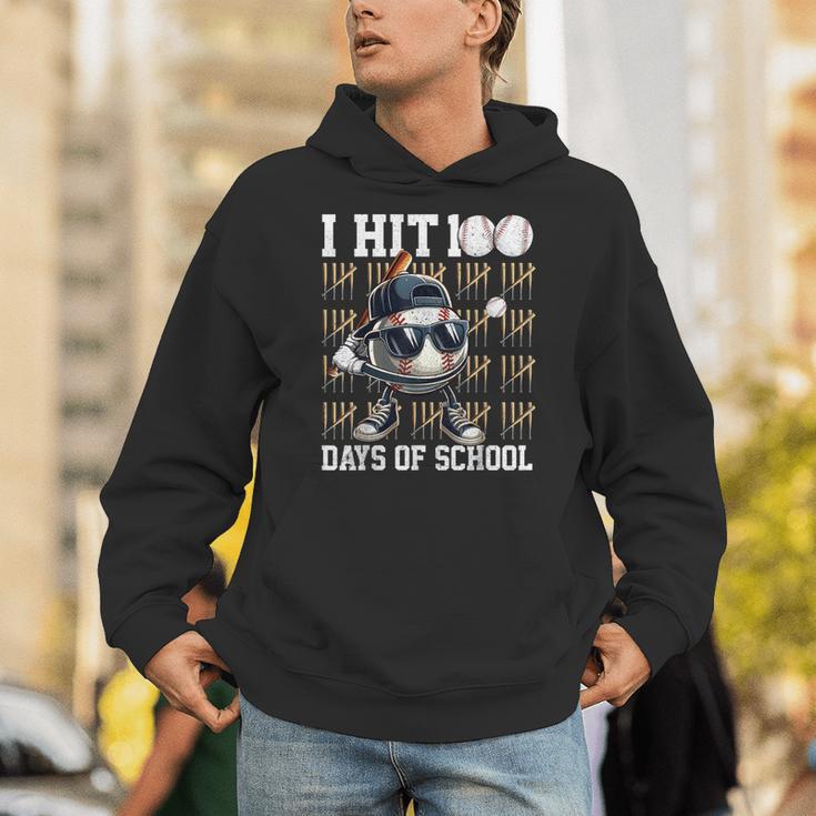 100 Days Of School Boys Kids 100th Day Balls Baseball Kids Unisex Hoodie 100 Days Of School Boys Kids 100th Day Balls Baseball Kids Unisex Hoodie