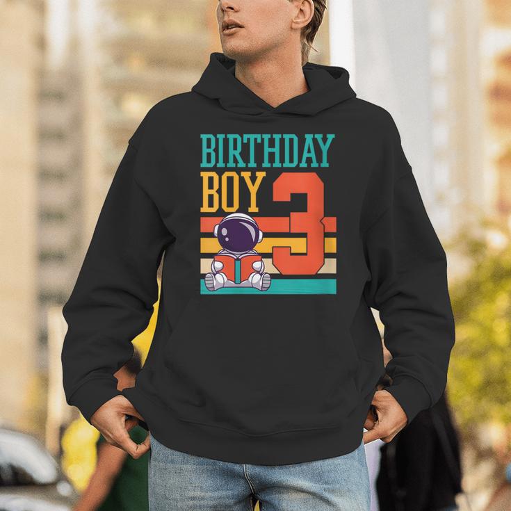 3 Year Old Birthday Boy Book Worm Reading Birthday Party Unisex Hoodie