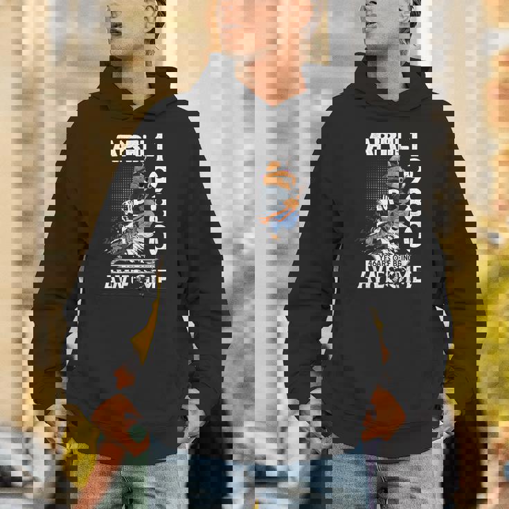 46Th Birthday Legends April 1980Intage 46 Years Old パーカー