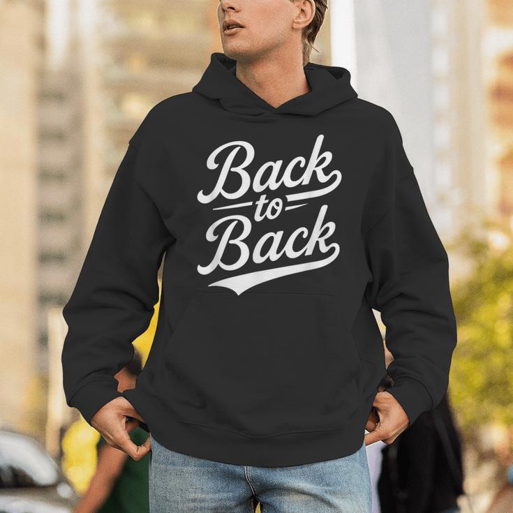 Back To Back For Boys Girls Men Women Baseball Unisex Hoodie