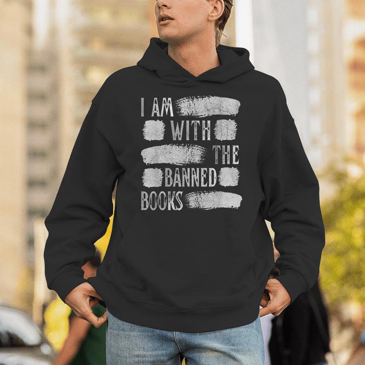 I Am With The Banned Books Reading Lovers Protest Book Bans Unisex Hoodie I Am With The Banned Books Reading Lovers Protest Book Bans Unisex Hoodie