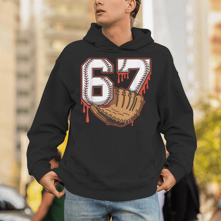 Baseball 67 Six Seven Alpha Slang 6 7 Meme Kids Teachers Boy Unisex Hoodie Baseball 67 Six Seven Alpha Slang 6 7 Meme Kids Teachers Boy Unisex Hoodie
