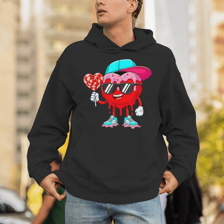 Baseball Drip Ice Cream Valentines Day Baseball Sport Boys Unisex Hoodie