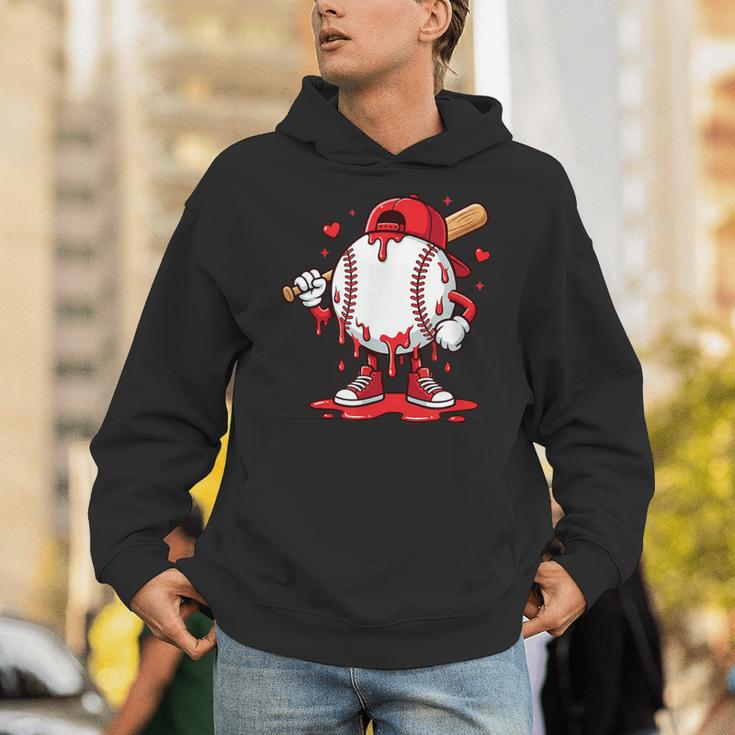 Baseball Drip Icecream Men Boy Valentine Unisex Hoodie Baseball Drip Icecream Men Boy Valentine Unisex Hoodie