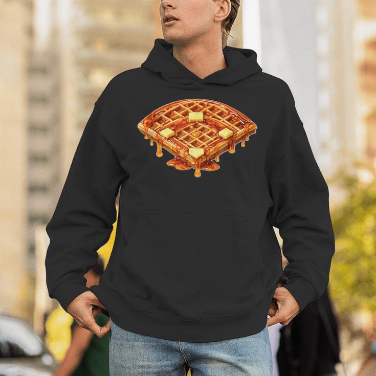 Baseball Dripping Waffle Field Unisex Hoodie