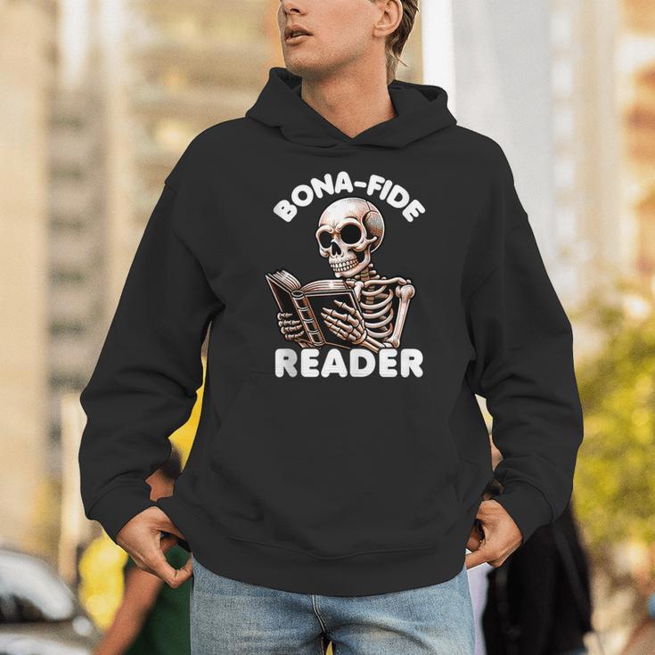 Bonafide Reader Cute Skeleton Reading a Book Lover Bookish Unisex Hoodie Bonafide Reader Cute Skeleton Reading a Book Lover Bookish Unisex Hoodie