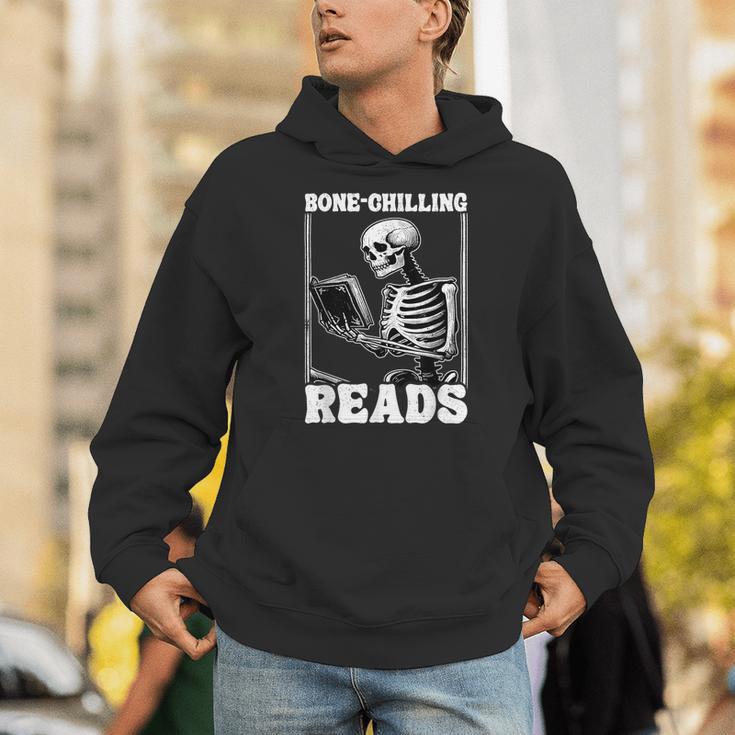 Bone-Chilling-Reads Skeleton Reading Bookworm Book Lovers Unisex Hoodie Bone-Chilling-Reads Skeleton Reading Bookworm Book Lovers Unisex Hoodie