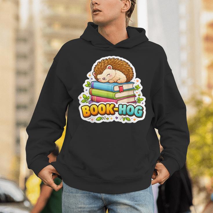 Book Hog Lover Hedgehog Owner Erinaceinae Bookworm Pun Joke Unisex Hoodie Book Hog Lover Hedgehog Owner Erinaceinae Bookworm Pun Joke Unisex Hoodie