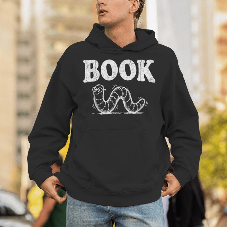 Book Worm Visual Pun Vintage Reading Lover Unisex Hoodie Book Worm Visual Pun Vintage Reading Lover Unisex Hoodie