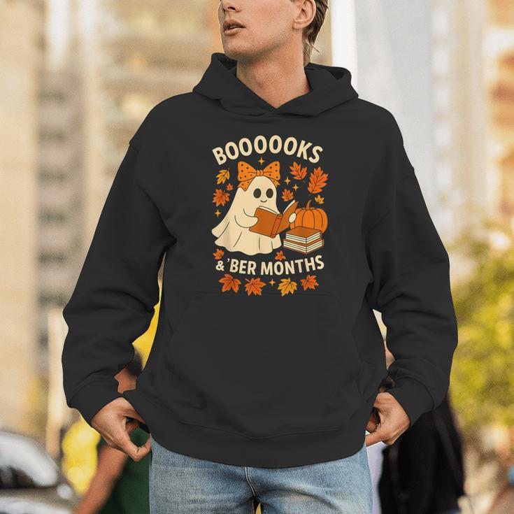 Books And BER Months Fall Librarian Reading Halloween Unisex Hoodie