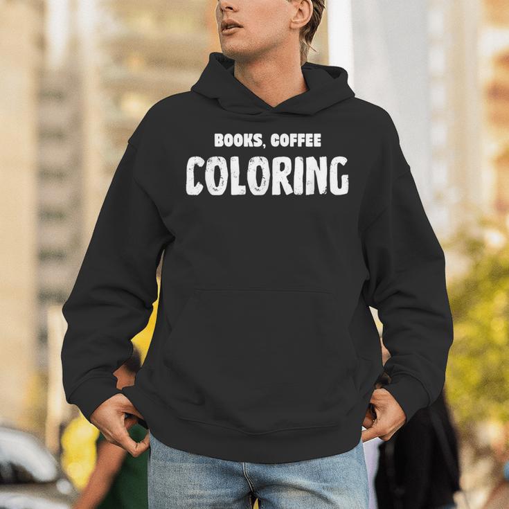 Books Coffee Coloring Unisex Hoodie