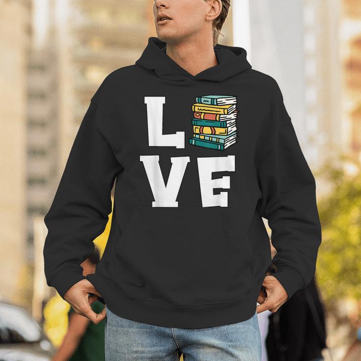 Bookworm Love Book Lover Reading Librarian Unisex Hoodie