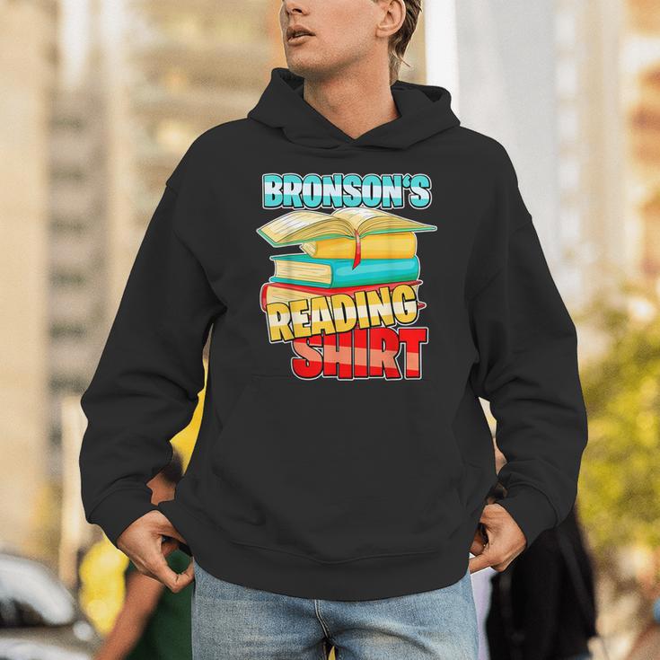 Bronson's Reading Shirt Personalized Book Reading Unisex Hoodie Bronson's Reading Shirt Personalized Book Reading Unisex Hoodie
