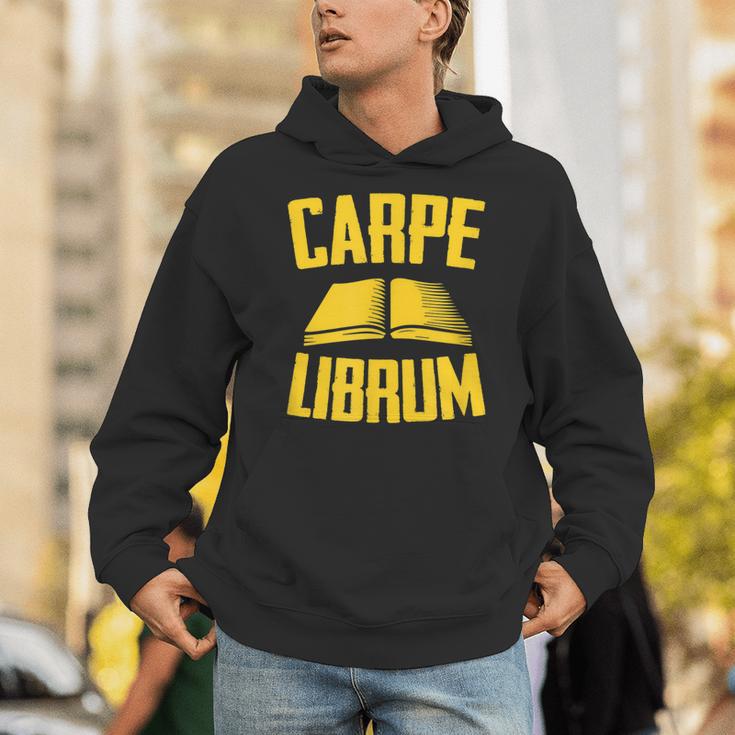 Carpe Librum Latin Language Lover Book Reading LIterary Unisex Hoodie