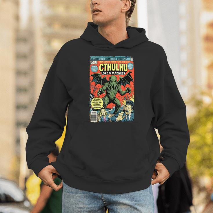 Cthulhu Lord Of Madness Vintage Comic Book Cover Unisex Hoodie