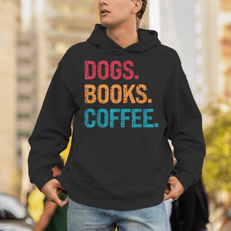 Dogs Books Coffee Reading Book Addict Distracted By Dogs Unisex Hoodie