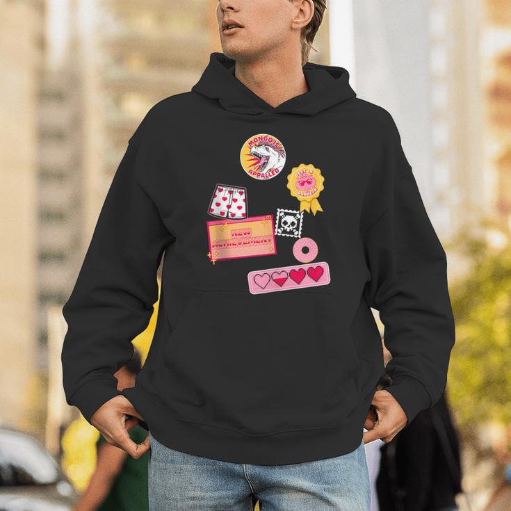 Dungeon Crawler Carl Colorful Sticker Collage LitRPG Book Unisex Hoodie Dungeon Crawler Carl Colorful Sticker Collage LitRPG Book Unisex Hoodie