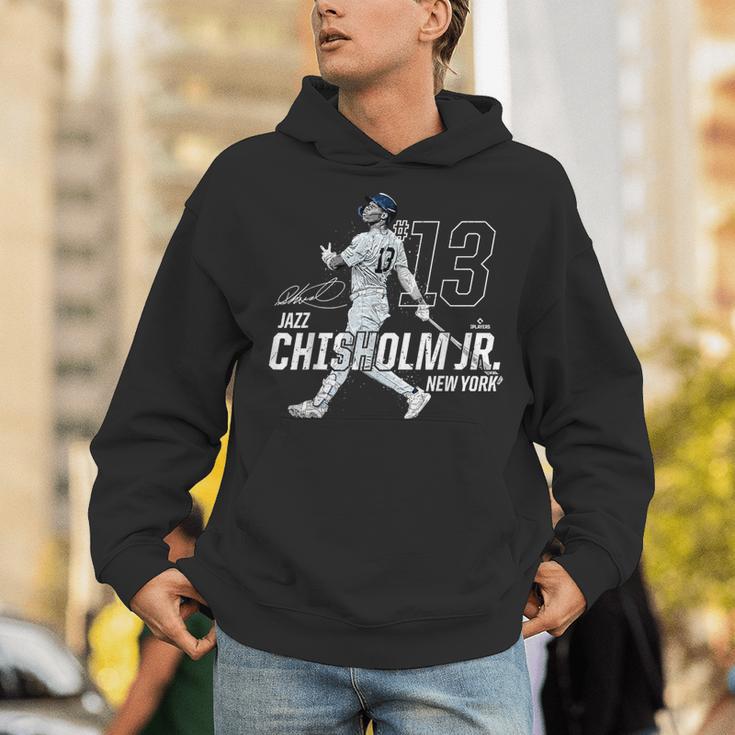 Dynamic Pose Jazz Chisholm Jr New York Baseball Mlbpa パーカー