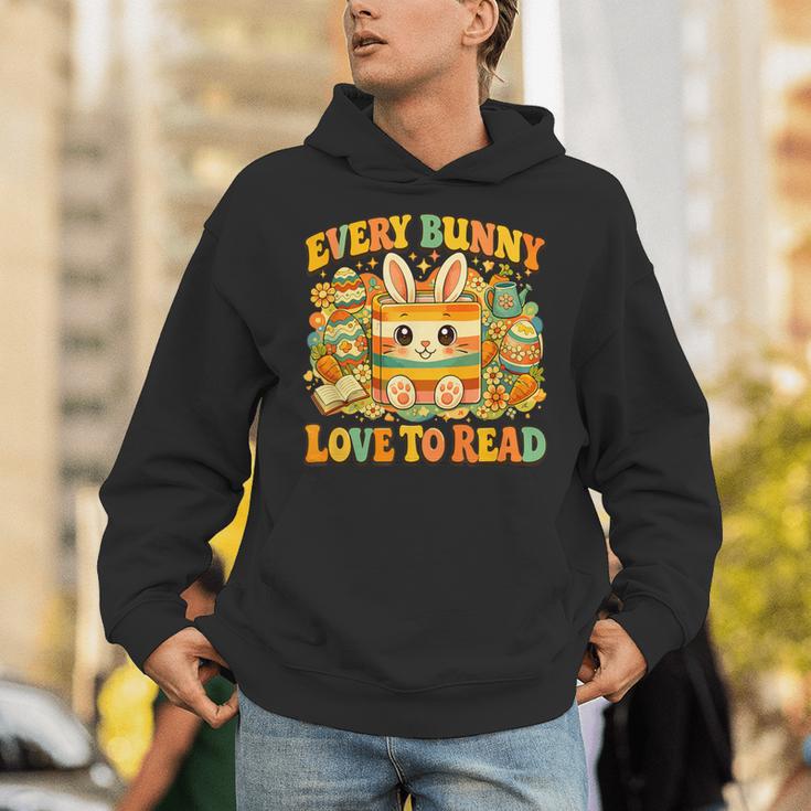 Every Bunny Loving Read Easter Eggs Bunny Book Bookworm Unisex Hoodie Every Bunny Loving Read Easter Eggs Bunny Book Bookworm Unisex Hoodie