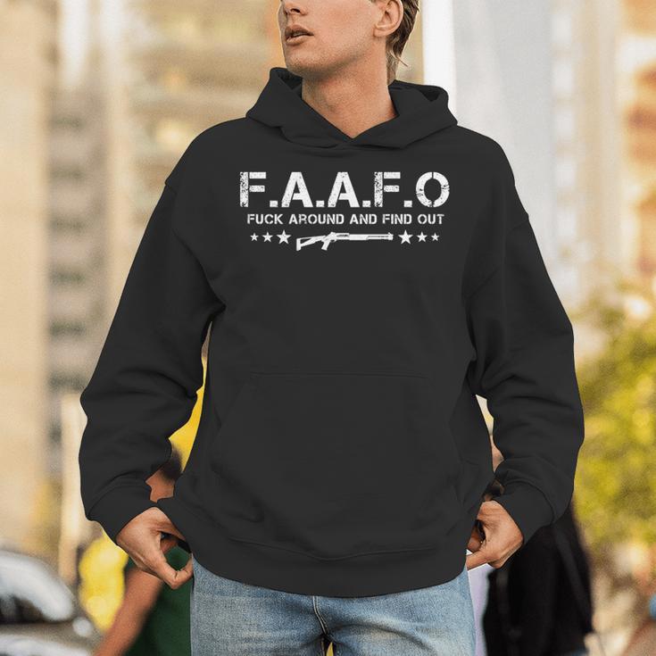 Faafo Fuck Around And Find Out Fafo ファニーノベルティ 長袖tシャツ パーカー