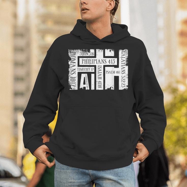 Faith Bibleerses ビンテージ クリスチャン グランジ グラフィック パーカー