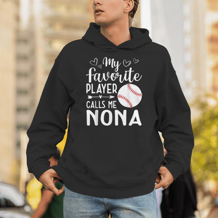 My Favorite Player Calls Me Nona Baseball Player Unisex Hoodie My Favorite Player Calls Me Nona Baseball Player Unisex Hoodie