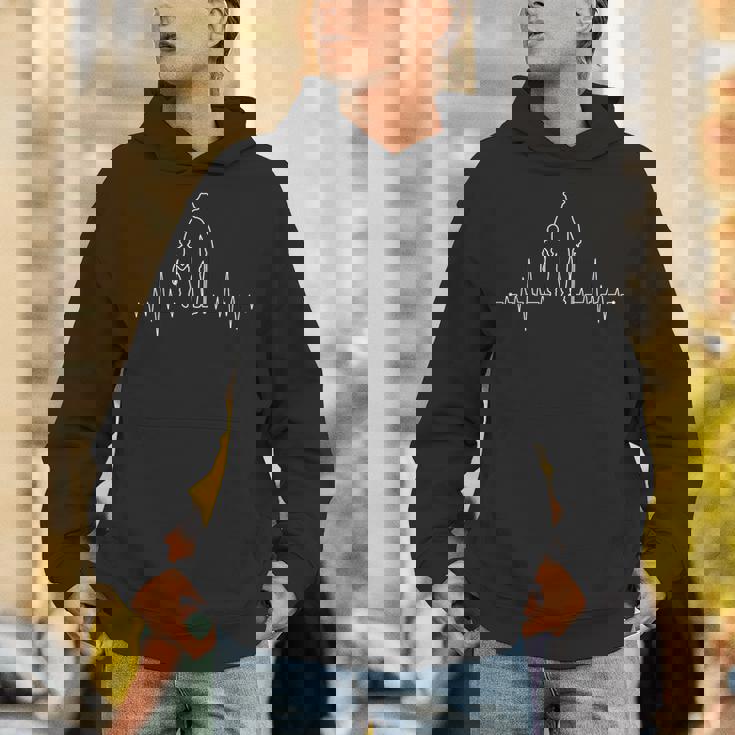 Grandpa & Grandson Heartbeat Partner Look Grandchild & Grandfather パーカー