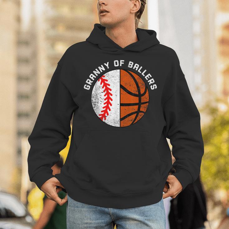 Granny Of Ballers Baseball Basketball Grandma Granny Unisex Hoodie