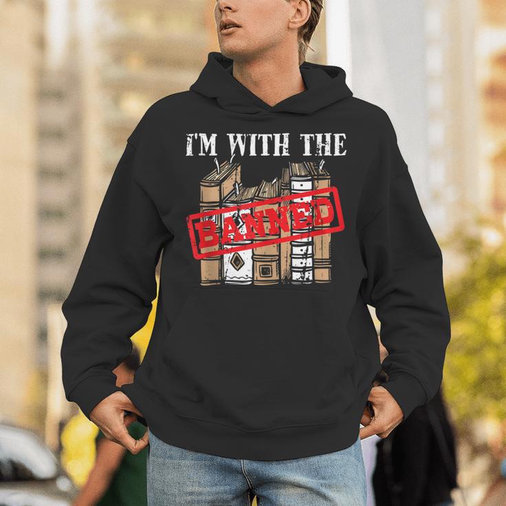 I'm With The Banned Books For a Literature Teacher Unisex Hoodie