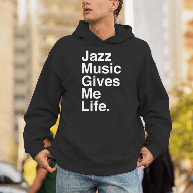 Jazz Music Gives Me Life Quote 長袖tシャツ パーカー