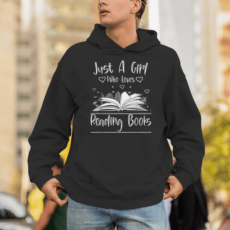 Just A Girl Who Loves Books Book Lovers Unisex Hoodie Just A Girl Who Loves Books Book Lovers Unisex Hoodie