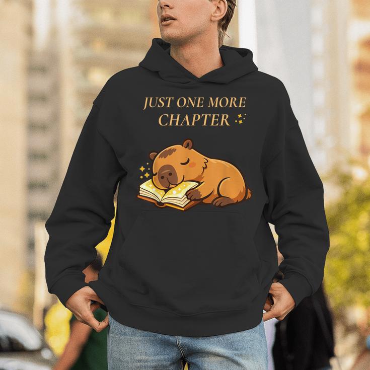 Just One More Chapter Capybara With Book Unisex Hoodie