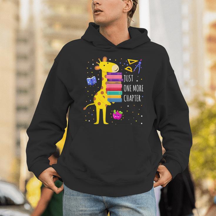 Just One More Chapter Cute Giraffe Book Reading Nerd Unisex Hoodie Just One More Chapter Cute Giraffe Book Reading Nerd Unisex Hoodie