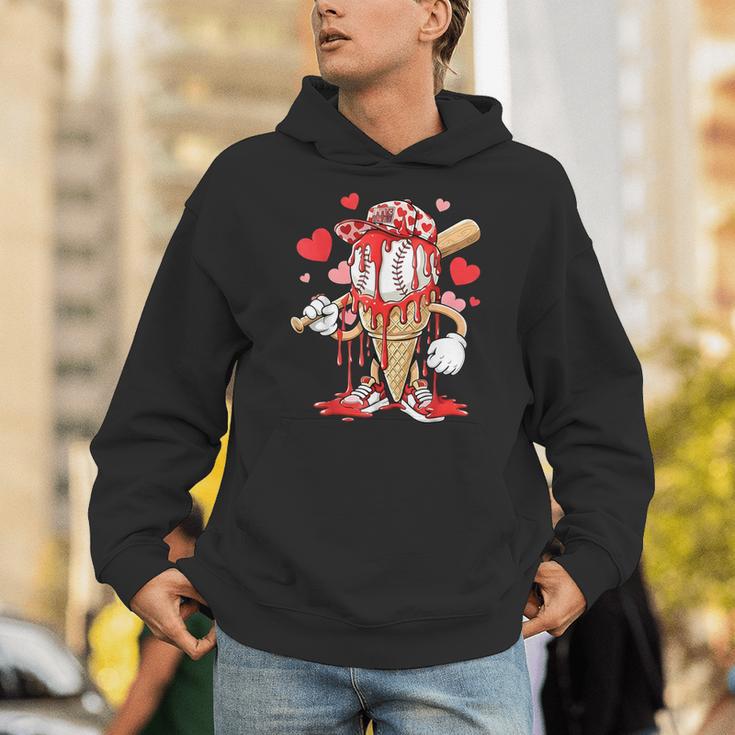 Kids Baseball Drip Ice Cream Apparel Kids Boys Valentine Unisex Hoodie Kids Baseball Drip Ice Cream Apparel Kids Boys Valentine Unisex Hoodie