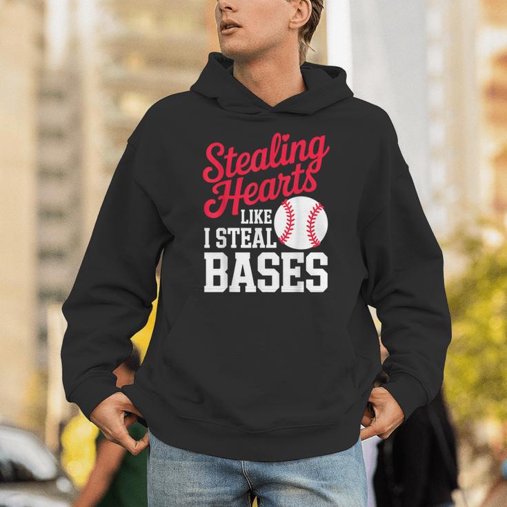 Kids Stealing Hearts Cute Baseball Boys Unisex Hoodie Kids Stealing Hearts Cute Baseball Boys Unisex Hoodie