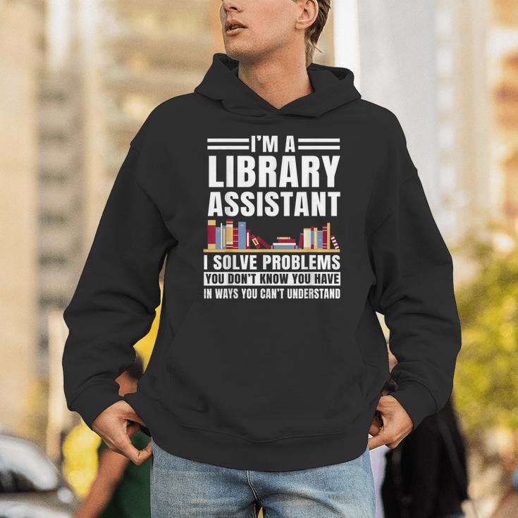 Library Assistant Books Librarian Associate Curator Keeper Unisex Hoodie
