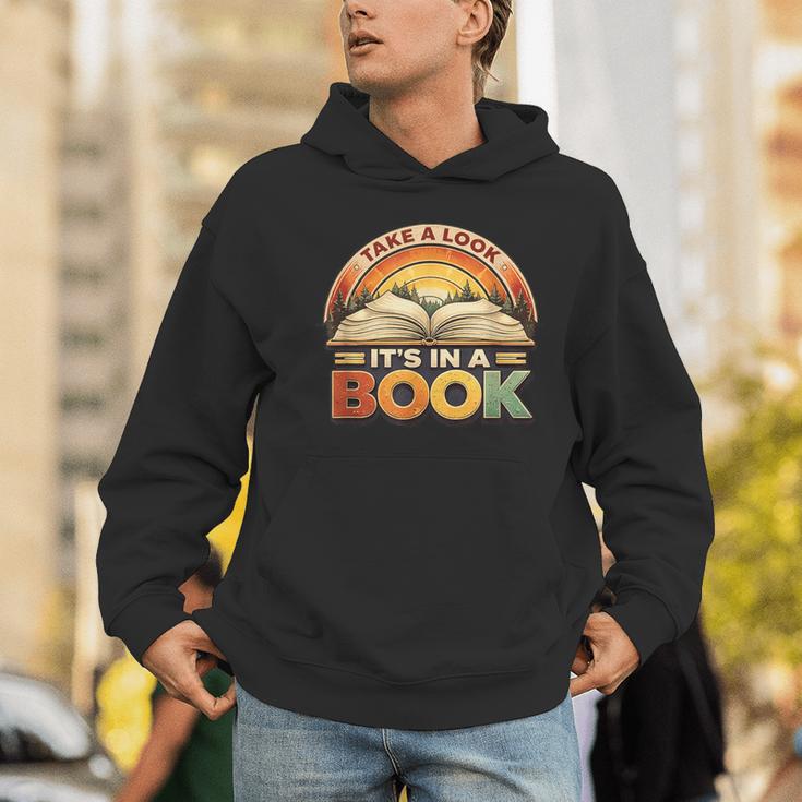 Take A Look It's In A Book Motivating Teachers Bookworms Unisex Hoodie