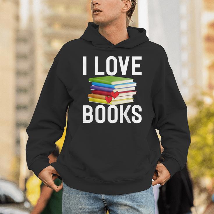 I Love Books Librarian Unisex Hoodie