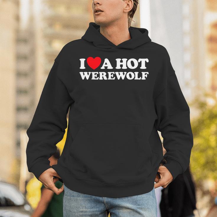 I Love A Hot Werewolf Lycan Wolfman Book Character Fan Unisex Hoodie